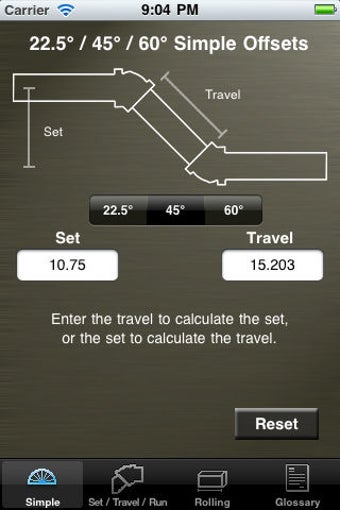 Image 0 for Pipe Offset Calculator