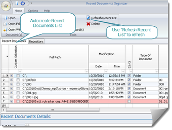Imagen 1 para Recent Documents Organize…