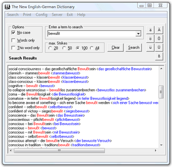 Image 0 for The New English-German Di…