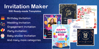 Imagen 2 para Invitation maker 2020 Bir…