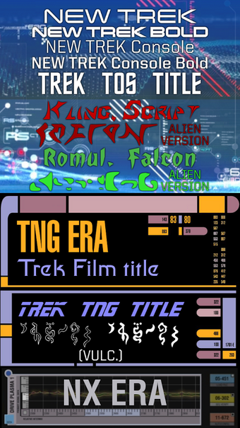 Imagen 1 para TREK  Fonts Pack