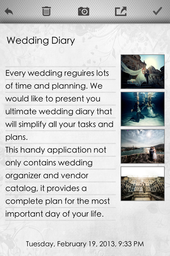 Image 2 for Wedding diary