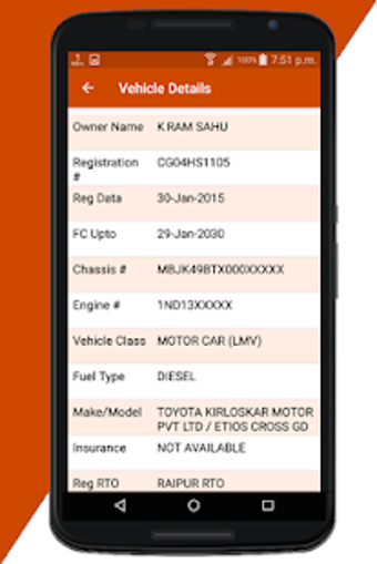 Image 1 for CG RTO Vehicle Owner Deta…