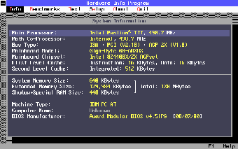 Image 0 for HWiNFO for DOS