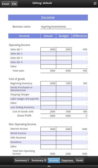 Imagen 0 para Business Budget