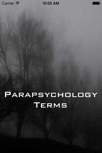 Image 0 for Parapsychology Terms