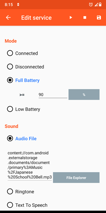 Image 0 for Battery Sound Notificatio…
