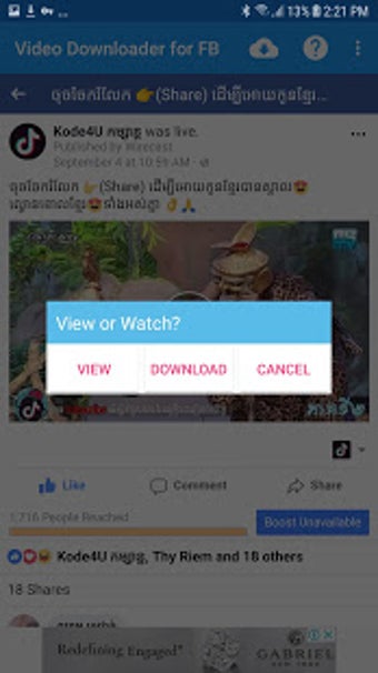 Image 1 for Download Video for Facebo…