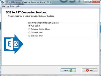 Image 0 for EDB to PST Converter Tool…