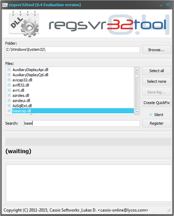 Imagen 0 para regsvr32tool