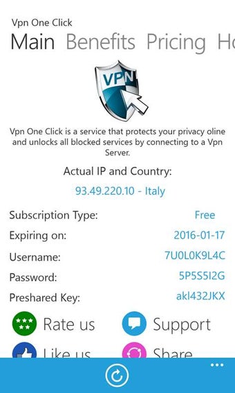 Image 2 for Vpn One Click for Windows…