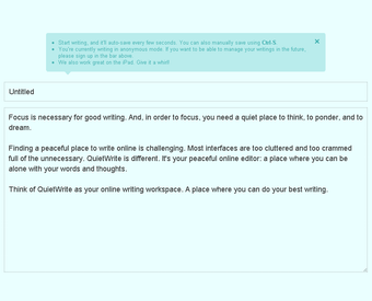 Image 0 for QuietWrite