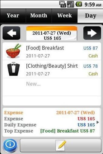 Image 0 for AndroMoney Expense Track …