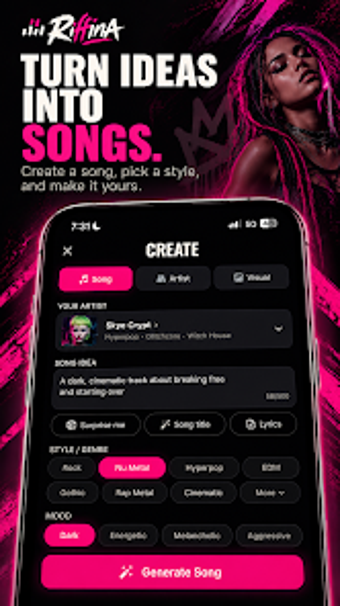 Image 0 for AI Song Maker: Lyrics to …