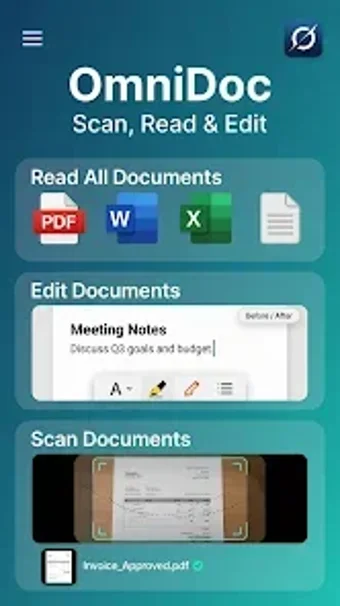 Imagen 0 para OmniDoc: Scan Read  Edit