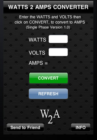 Image 0 for Watts2Amps