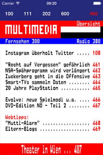 Image 0 for lillyText - ORF Teletext