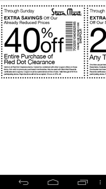 Imagen 0 para Coupons for Stein Mart