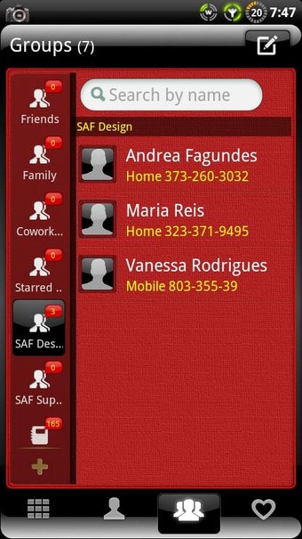 Image 2 for GOContacts theme Finesse