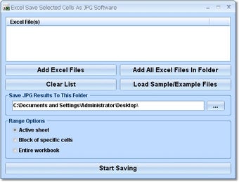 Image 0 for Excel Save Selected Cells…