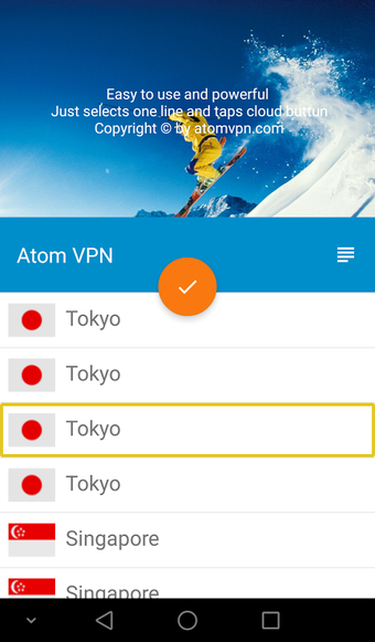 Imagen 1 para Atom VPN (100% free)