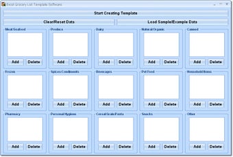 Image 0 for Excel Grocery List Templa…