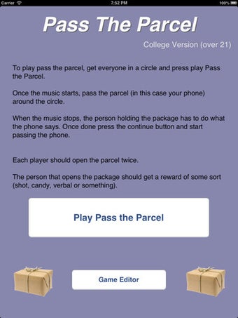 Image 0 for Pass The Parcel college v…