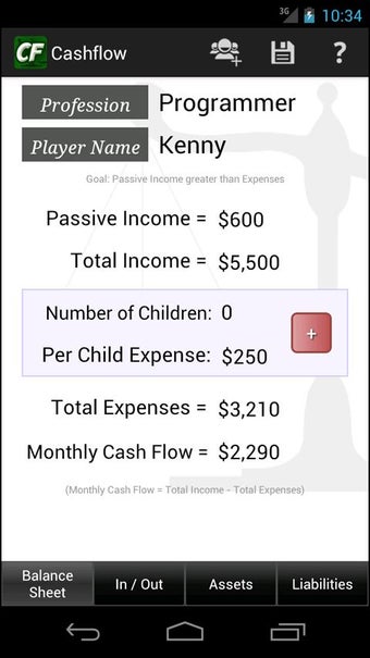 Image 0 for Cashflow Balance Sheet