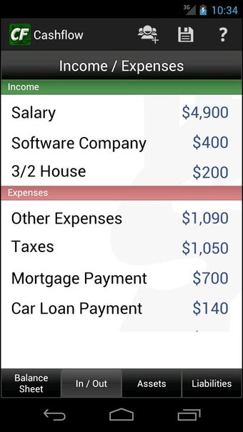 Image 2 for Cashflow Balance Sheet