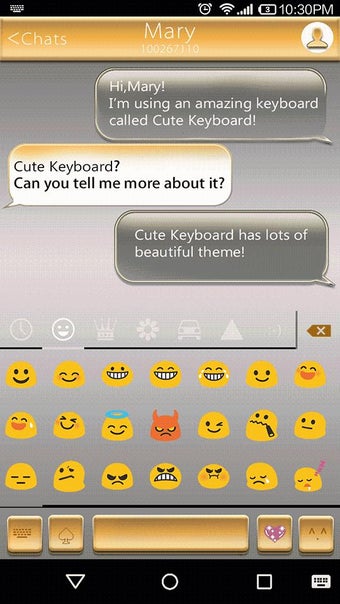 Imagen 2 para Arabic Gold Emoji Keyboar…