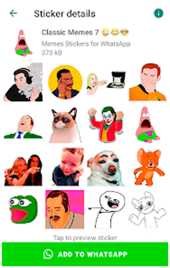 Image 0 for Memes Stickers for WhatsA…