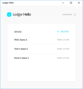 Image 0 for Ledger Hello for Windows …