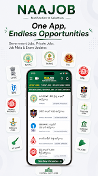 Image 0 for NaaJob: AP  TS Job Alerts