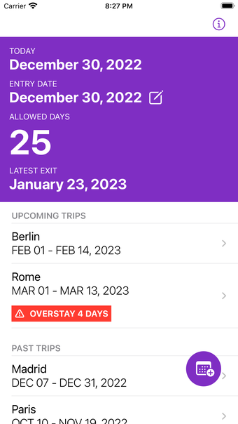 Image 0 for Schengen Calculator for 9…