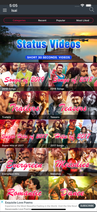 Image 1 for Isai: Tamil video songs 2…