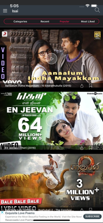 Image 3 for Isai: Tamil video songs 2…