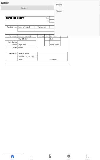Imagen 2 para Rent Receipt