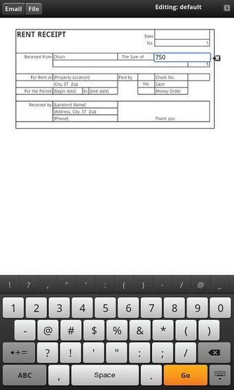 Imagen 2 para Rent Receipt