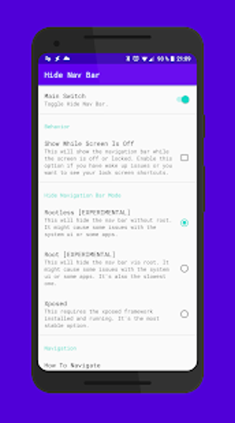 Image 1 for Hide Navigation Bar -- Ro…