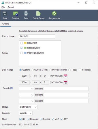 Imagen 0 para Quick Receipt Software
