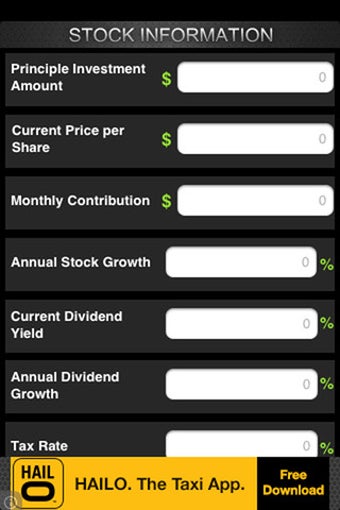 Imagen 3 para Stock DRIP Calculator Sil…