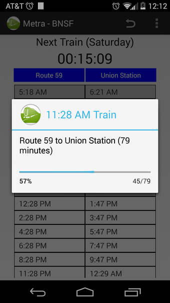 Image 1 for Schedule for Metra - BNSF