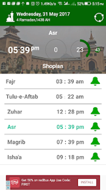 Image 2 for JK Meeqat (Prayer Timings…