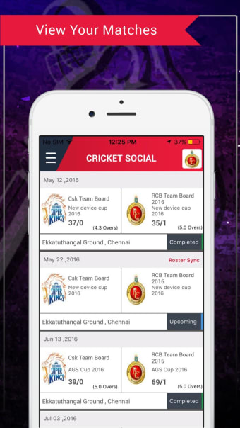 Image 1 for CricketSocial Scoring