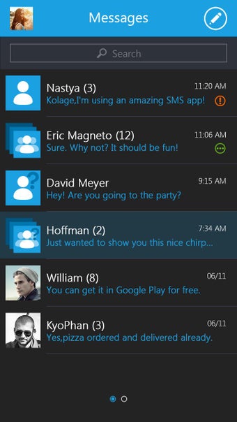Image 2 for GO SMS ORTEM 2.0 THEME