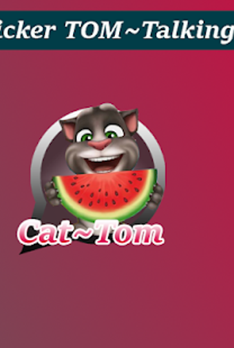 Imagen 0 para Sticker Cute Cat~Tom Talk…