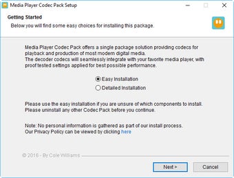 Image 0 for Media Player Codec Pack L…