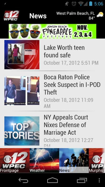 Imagen 2 para WPEC CBS12 News