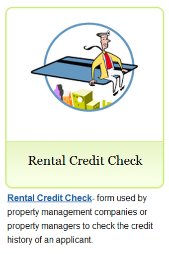 Image 1 for Rental Credit Check Forms
