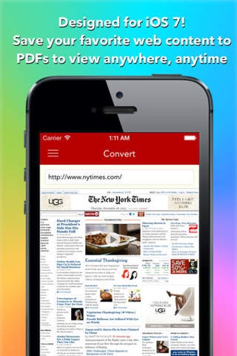 Image 0 for Red: Web to PDF Converter